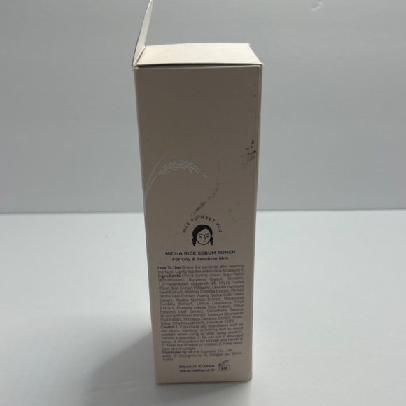 π Midha π Rice Sebum Toner Beauty Face Skin Care K-Beauty Made in Korea π2026 - Picture 2 of 2